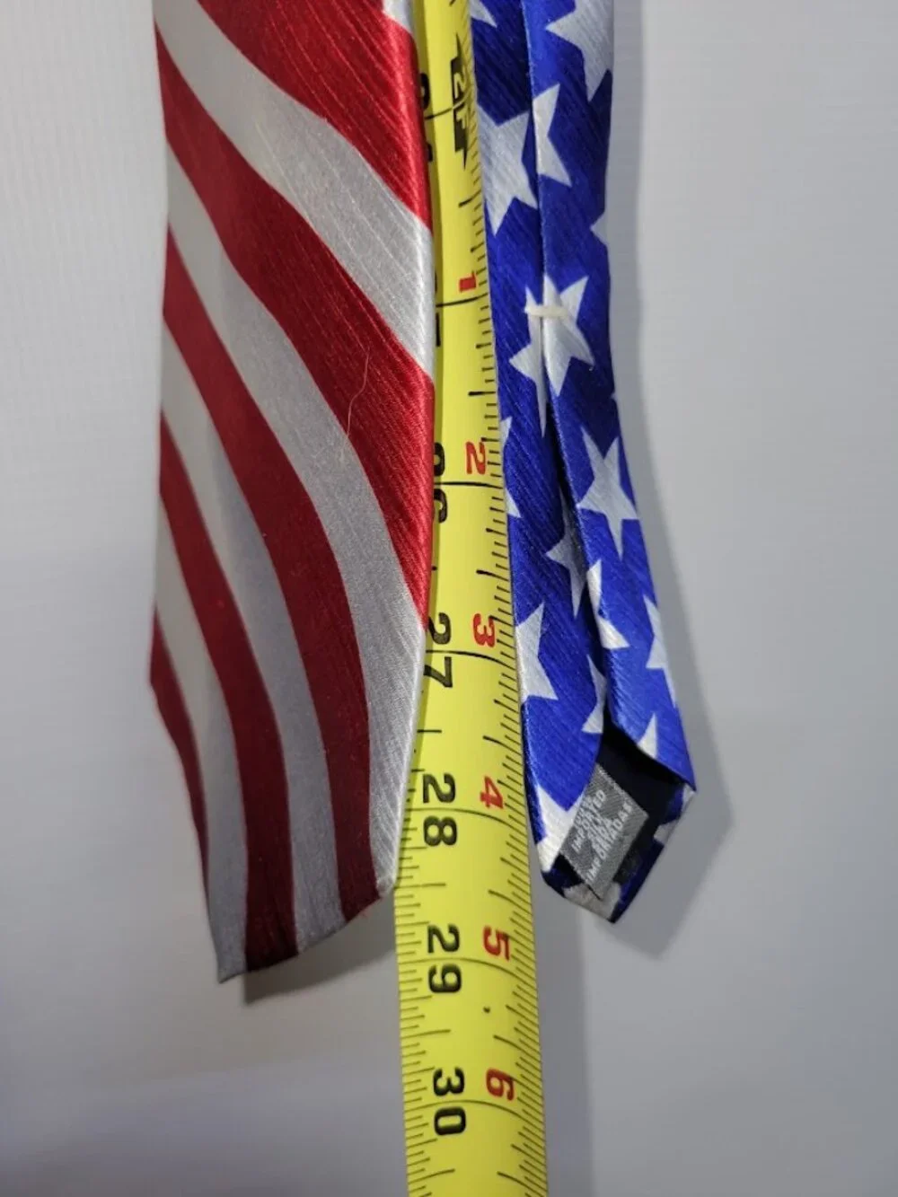 Men’s American Flag Patriotic Necktie Red White Blue Stars & Stripes